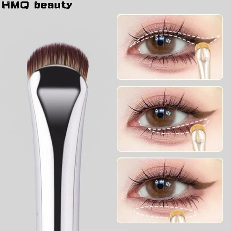 VELORA Precision Curved Eyeliner Brush – Easy Wing & Detail Makeup Tool