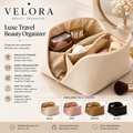 VELORA Luxe Travel Beauty Organizer