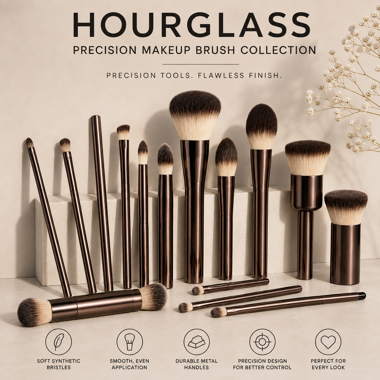 VELORA Precision Makeup Brush Collection